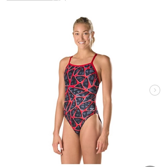 Speedo Endurance women’s swimsuit size 22 red grey - Picture 5 of 7